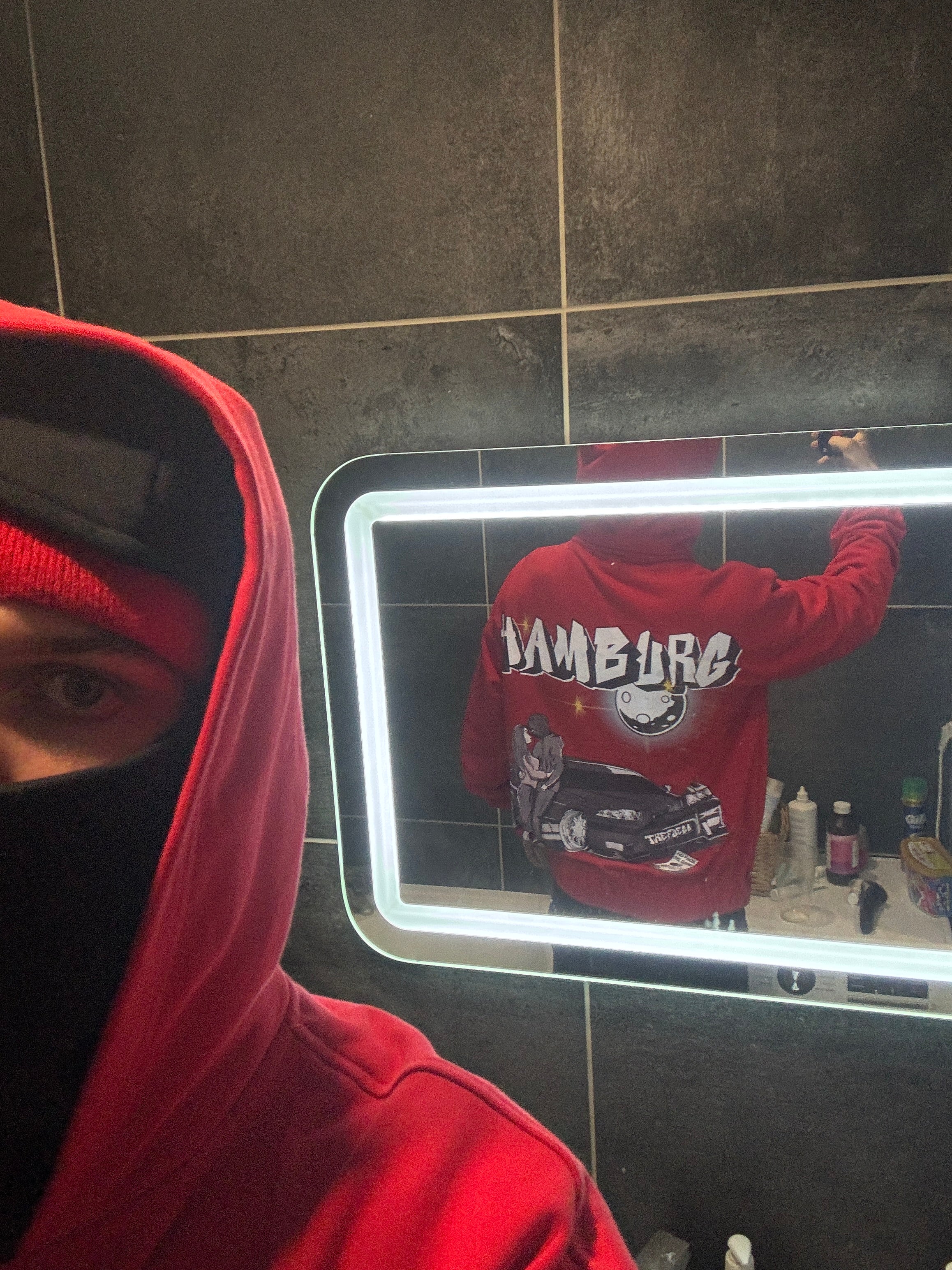 BALACLAVA ZIP HOODIE – RED