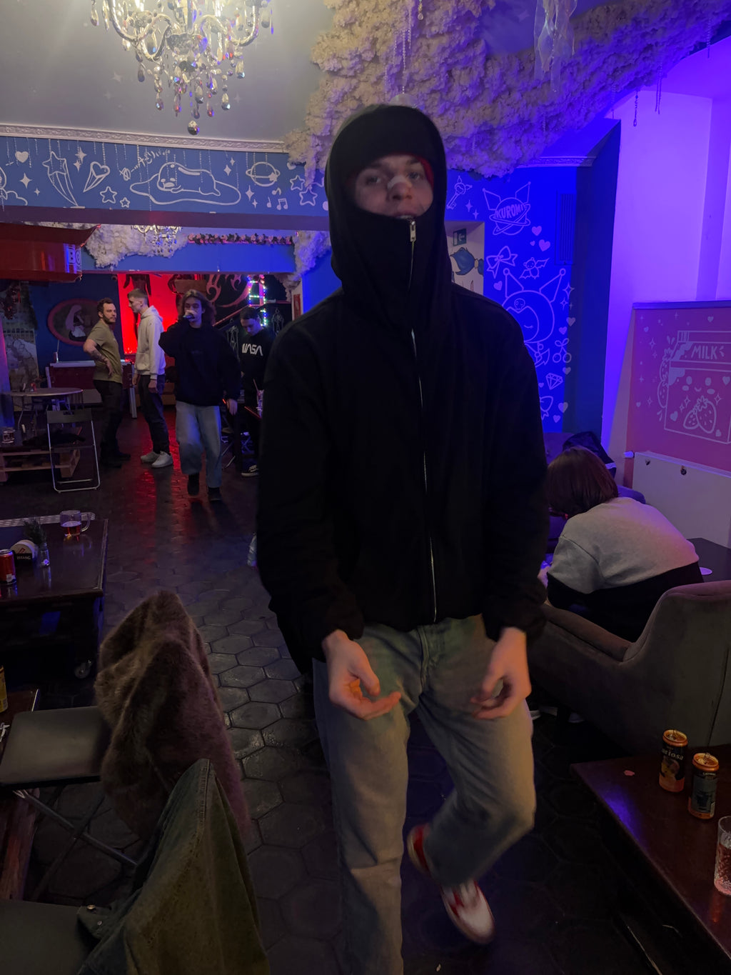 BALACLAVA ZIP HOODIE – BLACK (Signature)