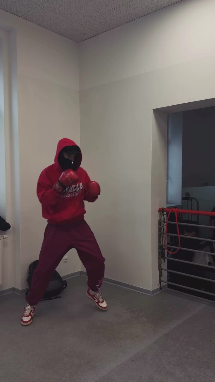 BALACLAVA ZIP HOODIE – RED